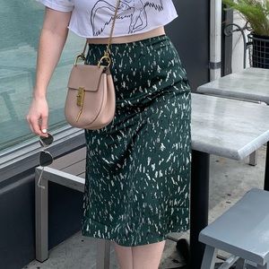 silk emerald midi